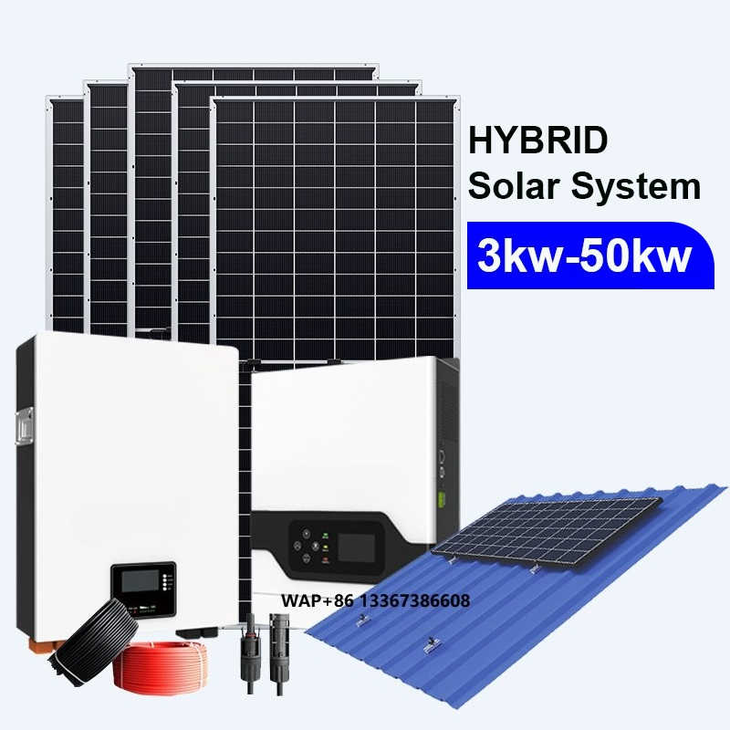 Solar Panel System 10Kw - Sistem Tenaga Surya Hibrida Siap Pakai