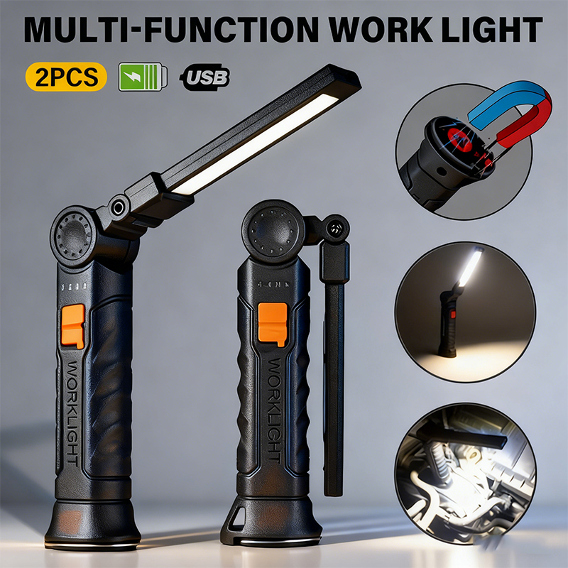Renewable Energy Battery - Senter LED COB Portabel Lampu Kerja