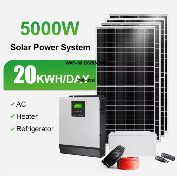 Solar Panel System 10Kw - Sistem Inverter Hybrid 8Kw, Panel Surya