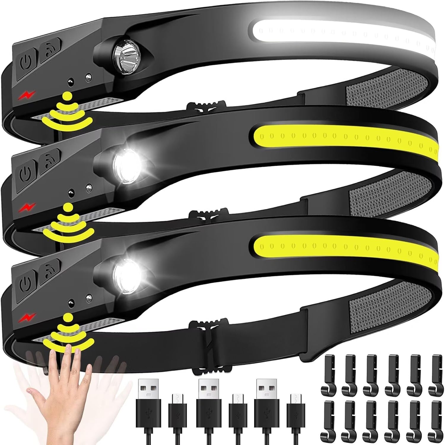 Renewable Energy Battery - Lampu Depan Sensor LED Senter Kepala