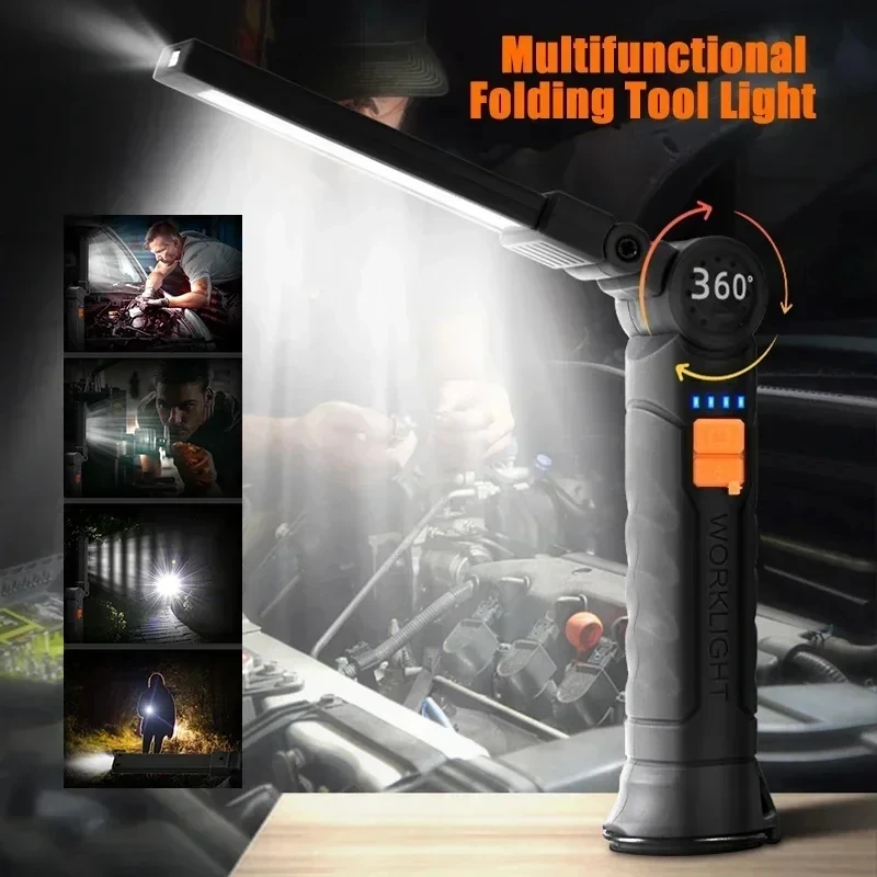 Senter LED COB Portabel Lampu  - Renewable Energy Battery ulasan dan harga