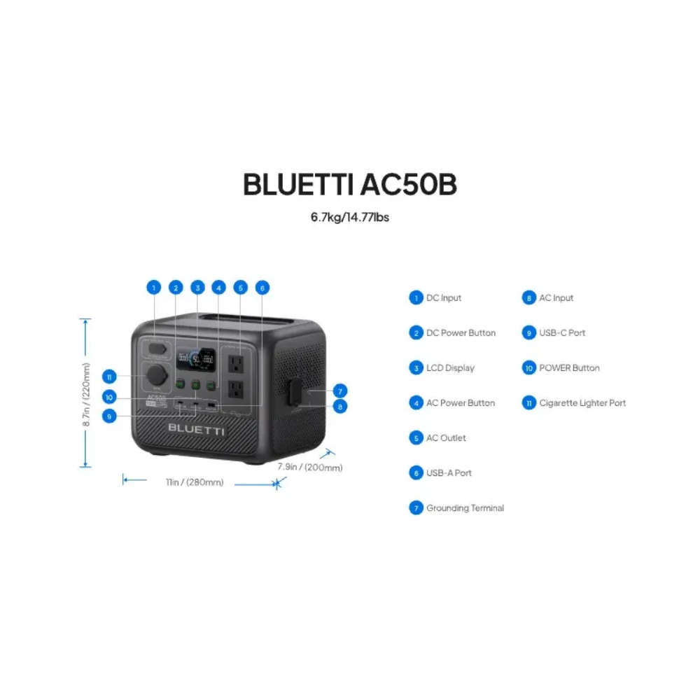 BLUETTI AC50B Pembangkit Listr - Lifepo4 Battery Pack ulasan dan harga