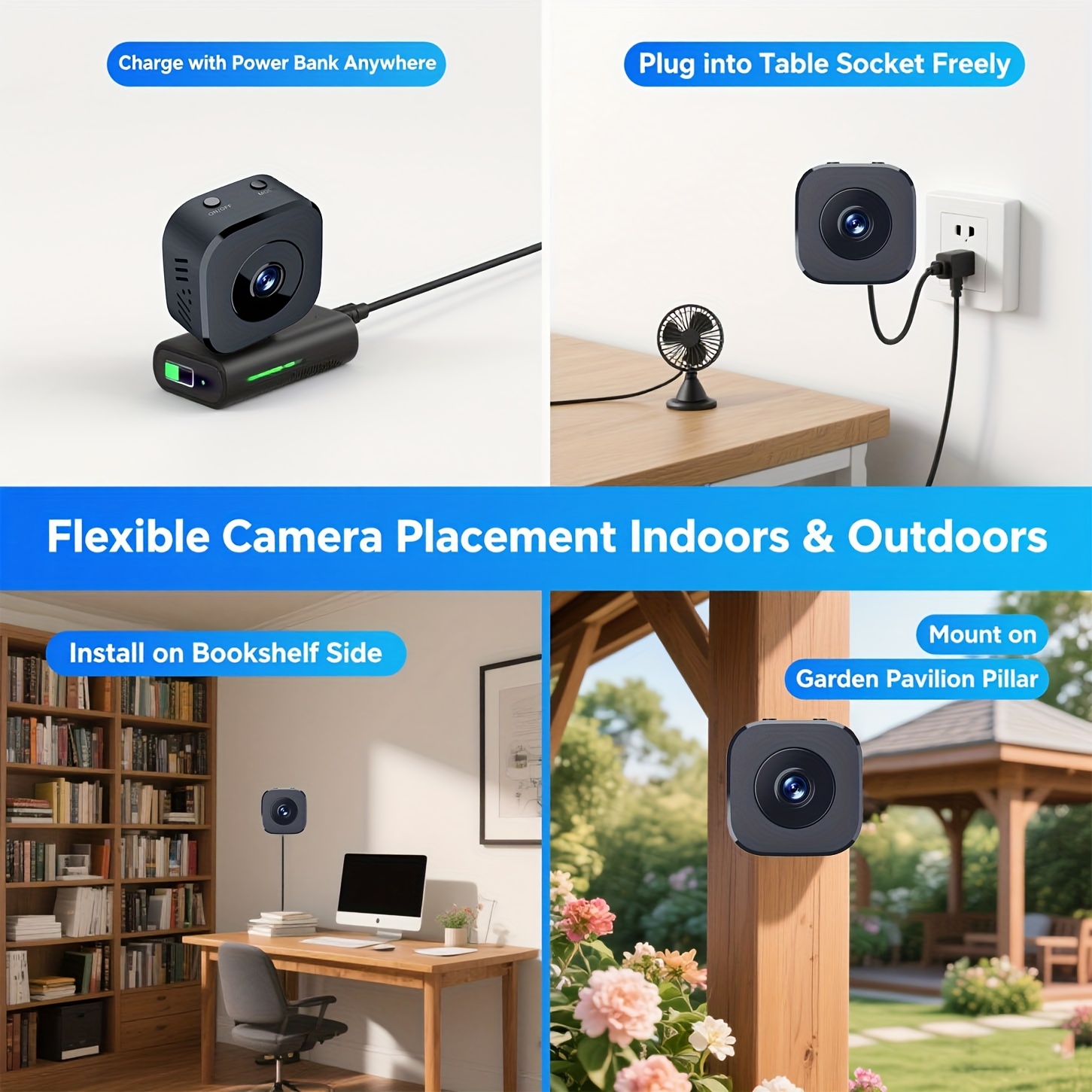 Kamera WiFi Mini HD 1080P Peng - Renewable Energy Battery ulasan dan harga