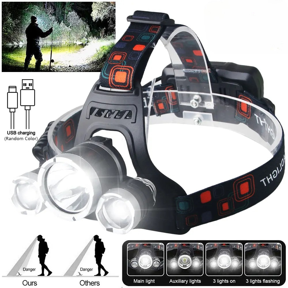 Lampu Depan LED Daya Tinggi 18 - Renewable Energy Battery ulasan dan harga