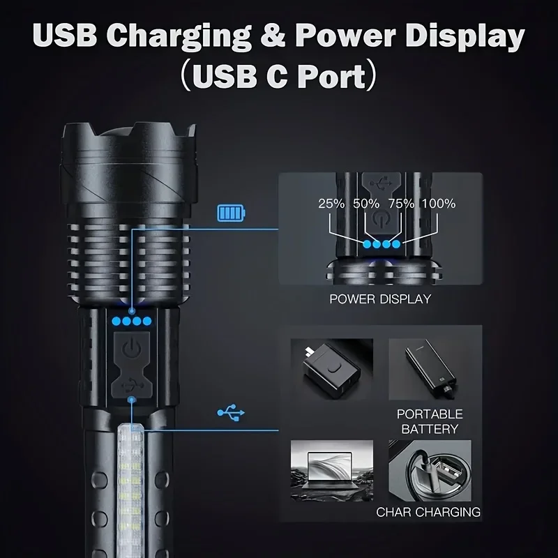 Senter LED Kuat dengan Tampila - Renewable Energy Battery ulasan dan harga
