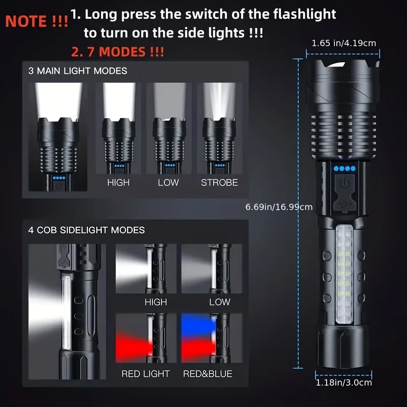 Senter LED Kuat dengan Tampila - Renewable Energy Battery ulasan dan harga